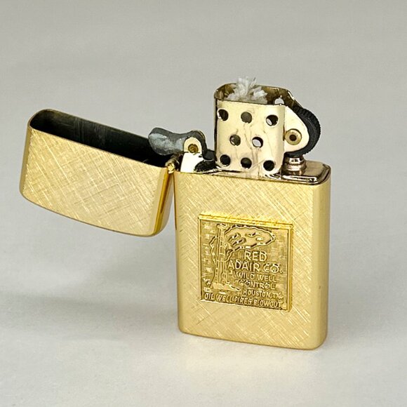 VTG Red Adair Unfired Barlow Wind Proof Lighter Stolen From Red Adair Japan - Picture 2 of 14